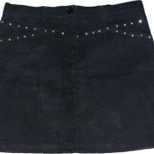 Black Studded Women's Skirt